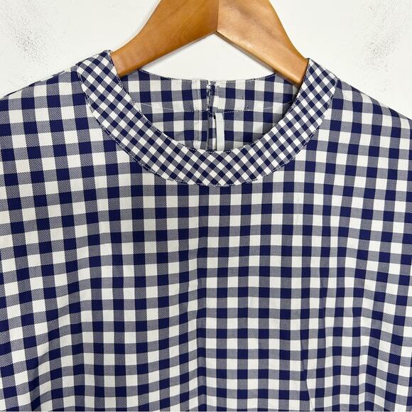 ROSETTA GETTY Gingham Blouse Womens Size 2 Picnic French Girl Cottage Retro Chic - Picture 5 of 12